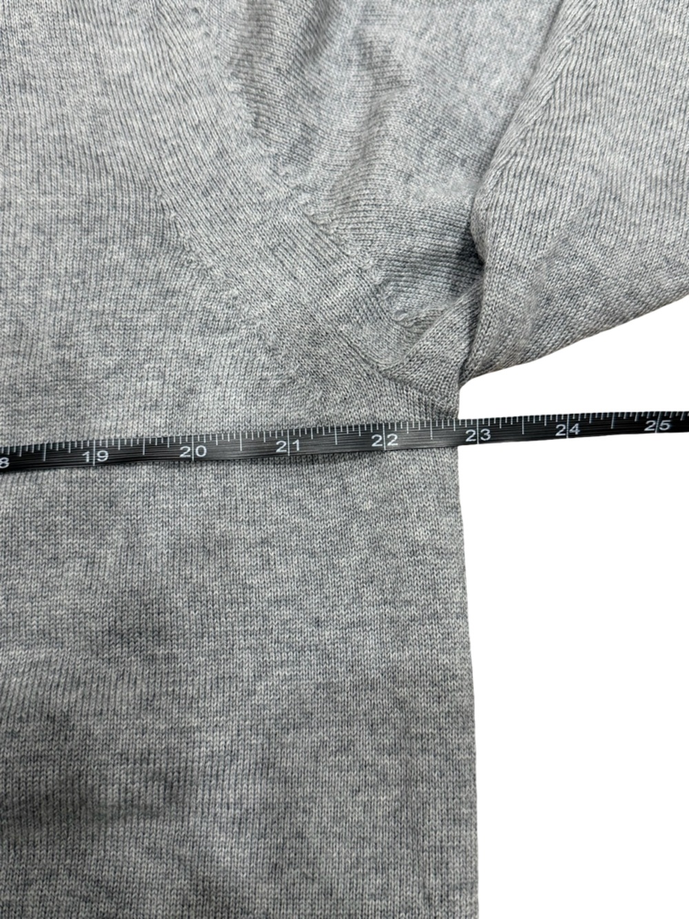 ✨ Banana Republic NWT Men's Merino Wool Crewneck Sweater Heather Gray Size L - Picture 9 of 11